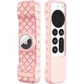 Apple TV 4K Remote Pink Silicone Case - Apple AirTag by Zerodamage Sahara Case LLC