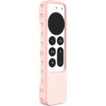 Apple TV 4K Remote Pink Silicone Case - Apple AirTag by Zerodamage Sahara Case LLC