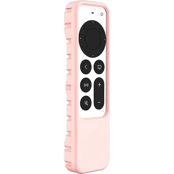 Apple TV 4K Remote Pink Silicone Case - Apple AirTag by Zerodamage Sahara Case LLC