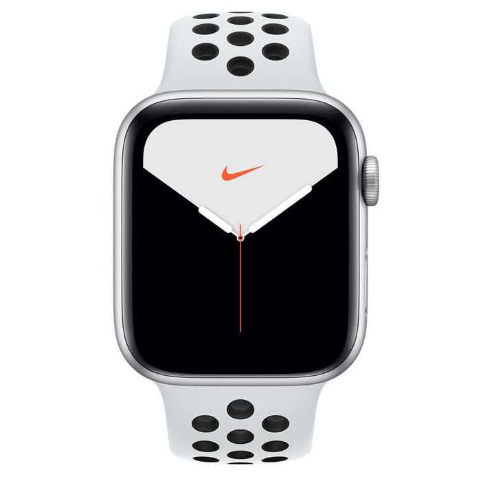 Apple Watch Nike Series 5 (GPS) 44mm Silver Aluminum Case with Pure Platinum/Black Nike Sport Band by DailySale