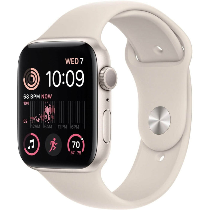 Apple Watch SE 2nd Gen 40mm GPS Starlight with S/M Starlight Sports Band (Refurbished) by DailySale