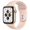 Apple Watch SE 40mm GPS Cellular Aluminum Gold Case Pink Sport Band (Refurbished)