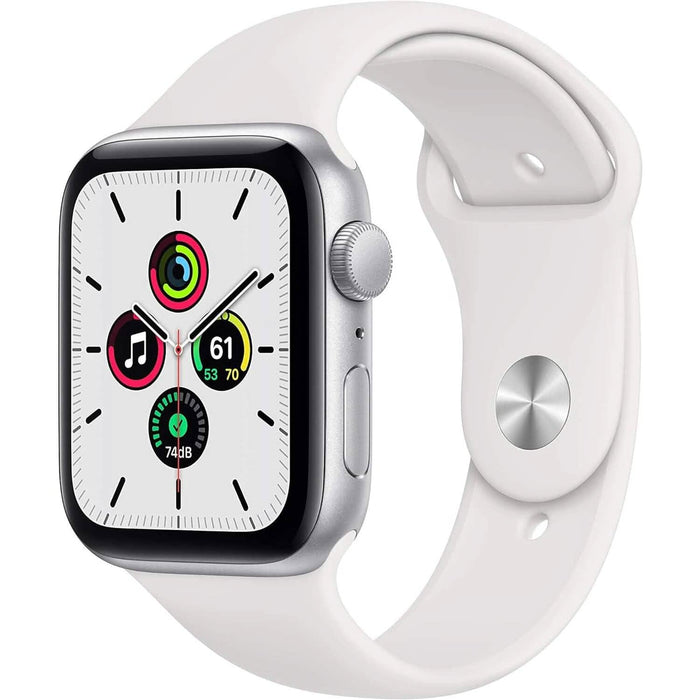 Apple Watch SE GPS Silver Aluminum Case with Sport Band (Refurbished) by DailySale