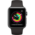 Apple Watch Series 3 GPS 42mm Space Gray Aluminum Case with Black Sport Band (Refurbished) by DailySale