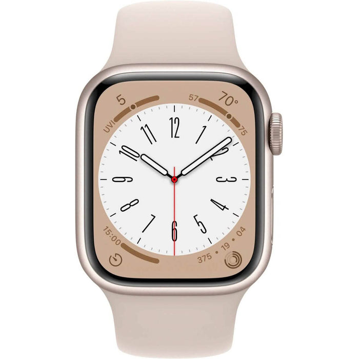 Apple Watch Series 8 (GPS) 41mm Aluminum Case with Sport Band - S/M (Refurbished) by DailySale
