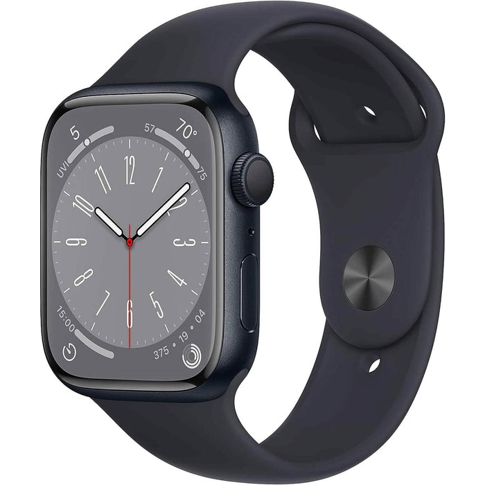 Apple Watch Series 8 (GPS 45MM) - Midnight Aluminum Case with Midnight Sport Band (Refurbished) by DailySale