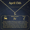 April 13th Aries Necklace by Dear Ava