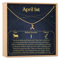 April 1st Aries Necklace by Dear Ava