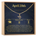 April 29th Taurus Necklace by Dear Ava