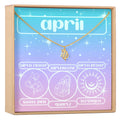 April Birthday Necklace, Multiple Styles Necklace by Dear Ava