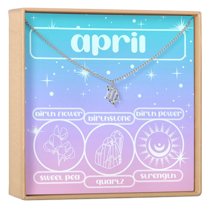 April Birthday Necklace, Multiple Styles Necklace by Dear Ava