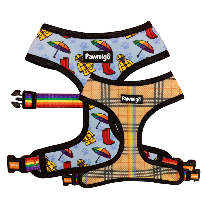 April Showers Reversible Harness by Pawmigo