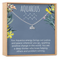 Aquarius Zodiac Gift Necklace by Dear Ava
