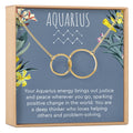 Aquarius Zodiac Gift Necklace by Dear Ava