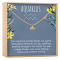 Aquarius Zodiac Gift Necklace by Dear Ava