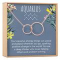Aquarius Zodiac Gift Necklace by Dear Ava