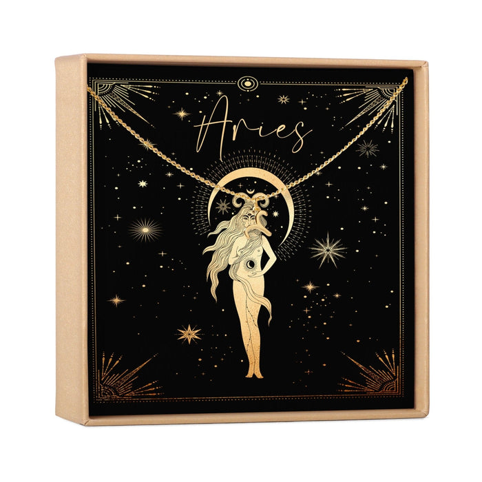 Aries Zodiac Deity Necklace by Dear Ava