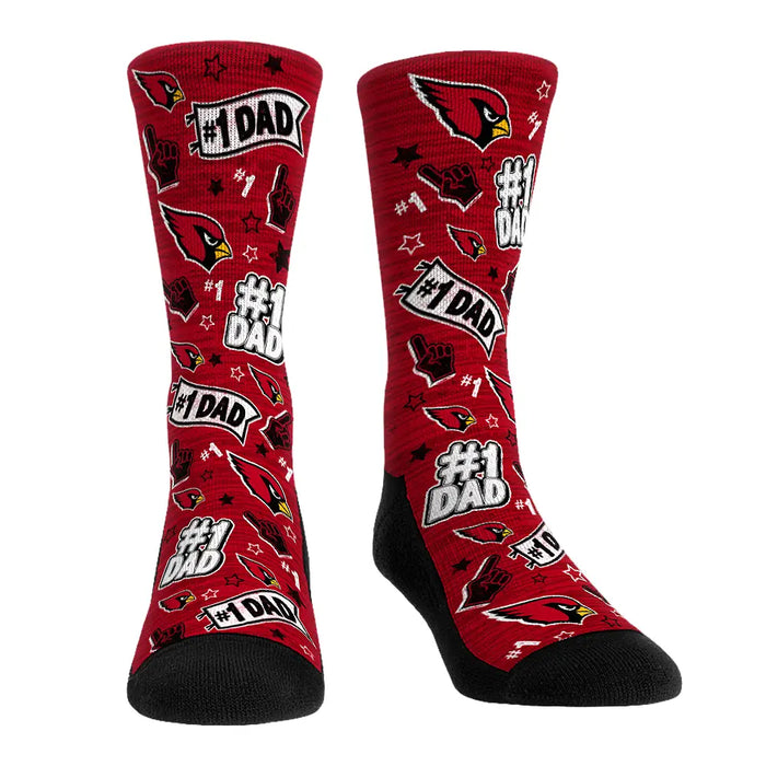 Arizona Cardinals - #1 Dad by Rock 'Em Socks