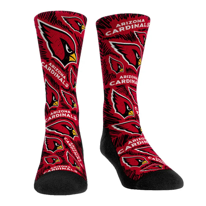 Arizona Cardinals - Logo Sketch by Rock 'Em Socks