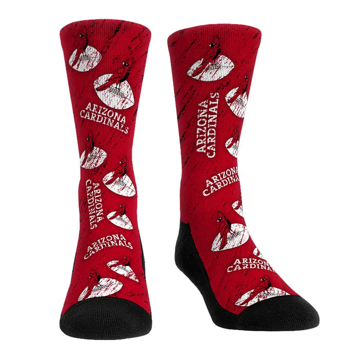 Arizona Cardinals - Throwback All-Over by Rock 'Em Socks