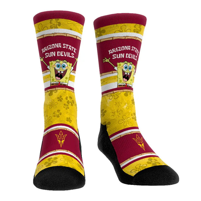 Arizona State Sun Devils - SpongeBob SquarePants Tiki Stripe by Rock 'Em Socks
