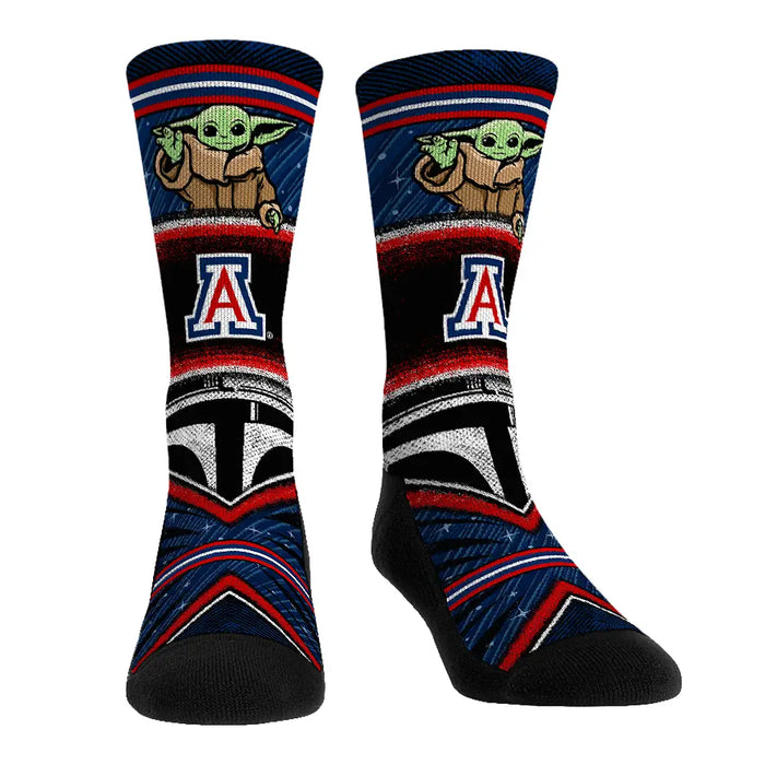Arizona Wildcats - Star Wars - Grogu Intergalactic Fan by Rock 'Em Socks