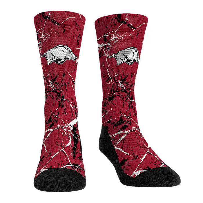 Arkansas Razorbacks - Cracked Marble by Rock 'Em Socks