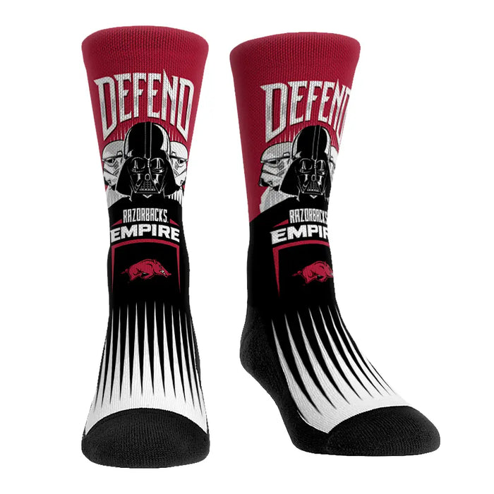Arkansas Razorbacks - Star Wars - Defend The Empire by Rock 'Em Socks