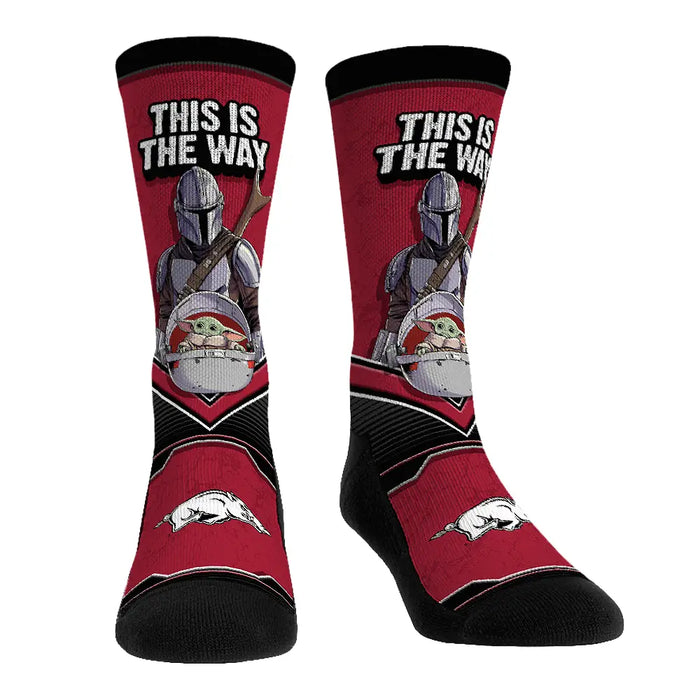 Arkansas Razorbacks - Star Wars - This is the Way by Rock 'Em Socks