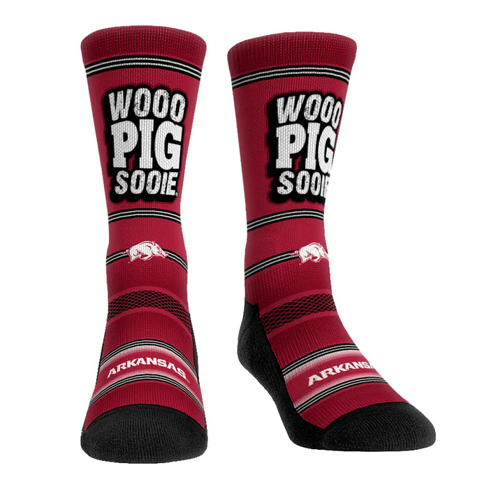 Arkansas Razorbacks - Wooo Pig Sooie by Rock 'Em Socks