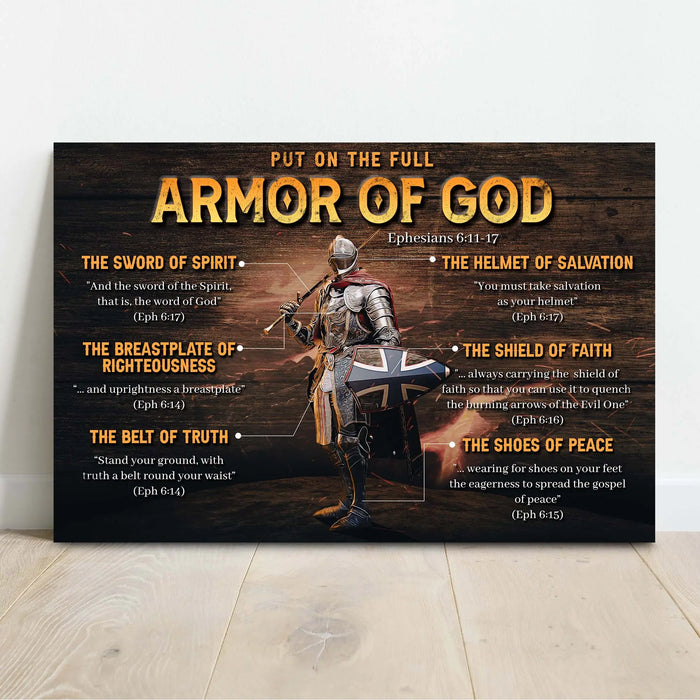 Armor Of God Sign by Tailored Canvases