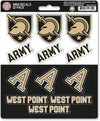 Army West Point Black Knights Cadets 12-Piece Mini Decal Sticker Set, 5x6 Inch Sheet, Gift for football fans for any hard surfaces around home, automotive, personal items