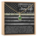 Army Wife Gemstone Necklace by Dear Ava