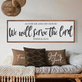 As For Me And My House We Will Serve The Lord Faith Sign II by Tailored Canvases