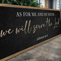 As For Me And My House We Will Serve The Lord Faith Sign III by Tailored Canvases