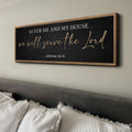 As For Me And My House We Will Serve The Lord Faith Sign III by Tailored Canvases