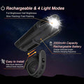 Ascher Ultra Bright USB Rechargeable Bike Light Set by DailySale