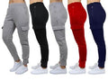 2-Pack: Women's Fleece-Lined Loose-Fit Cargo Joggers by DailySale