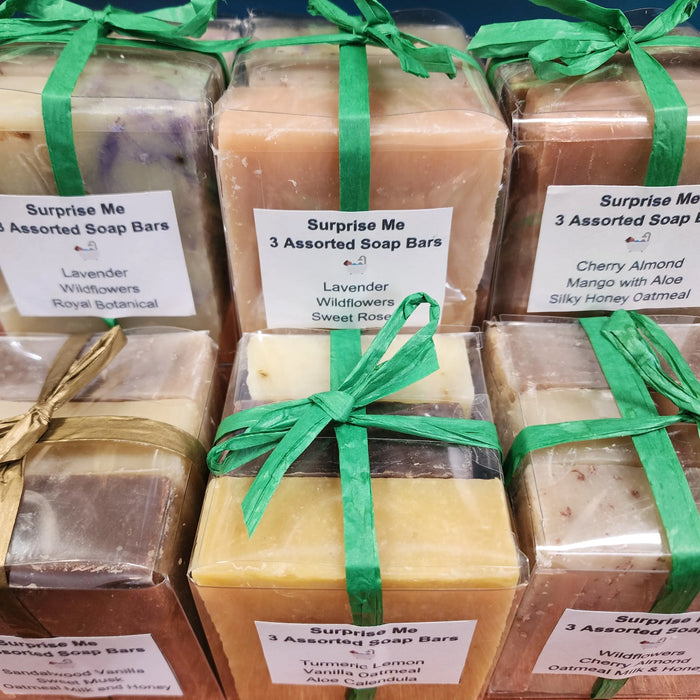 Assorted Soaps Trio (New Selections) by Adiva Naturals