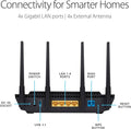 ASUS RT-AX3000 Dual Band WiFi 6 Extendable Router (Refurbished) by DailySale