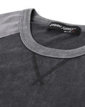 Athletic Fit Retro Contrast Raglan Tee - Charcoal by Boutique 23