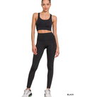 Athletic Racer Back Tank Top - Black by Boutique 23