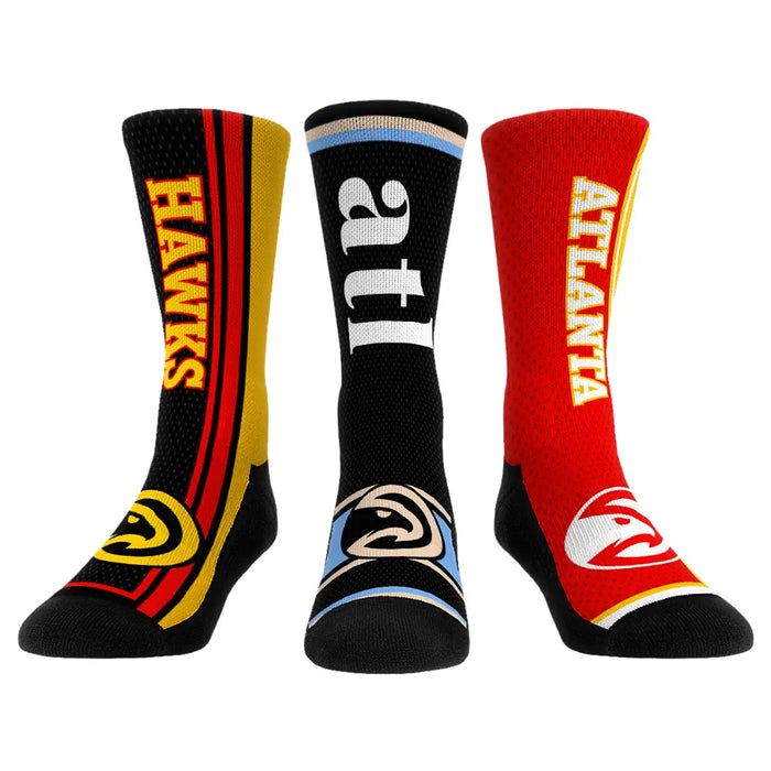 Atlanta Hawks - Ultimate Jersey - 3-Pack by Rock 'Em Socks