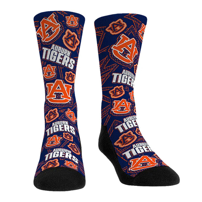 Auburn Tigers - Microdot All-Over by Rock 'Em Socks