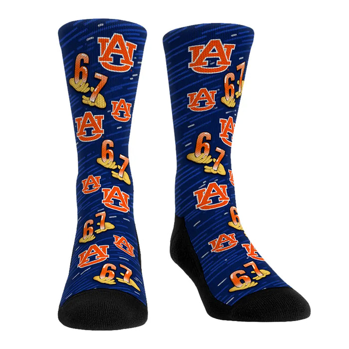 Auburn Tigers - Six Seven All-Over by Rock 'Em Socks