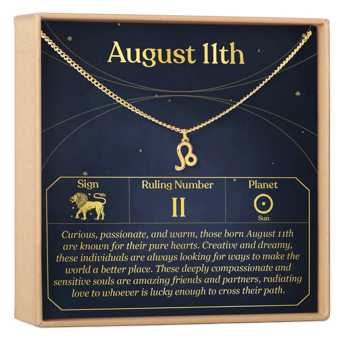 August 11th Leo Necklace by Dear Ava