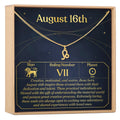 August 16th Leo Necklace by Dear Ava