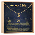 August 24th Virgo Necklace by Dear Ava