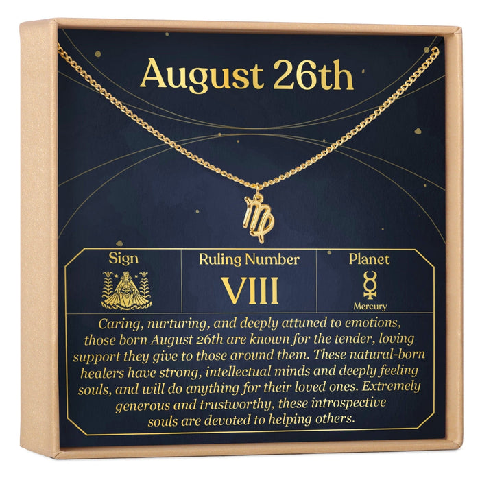 August 26th Virgo Necklace by Dear Ava