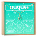 August Birthday Gemstone Necklace by Dear Ava